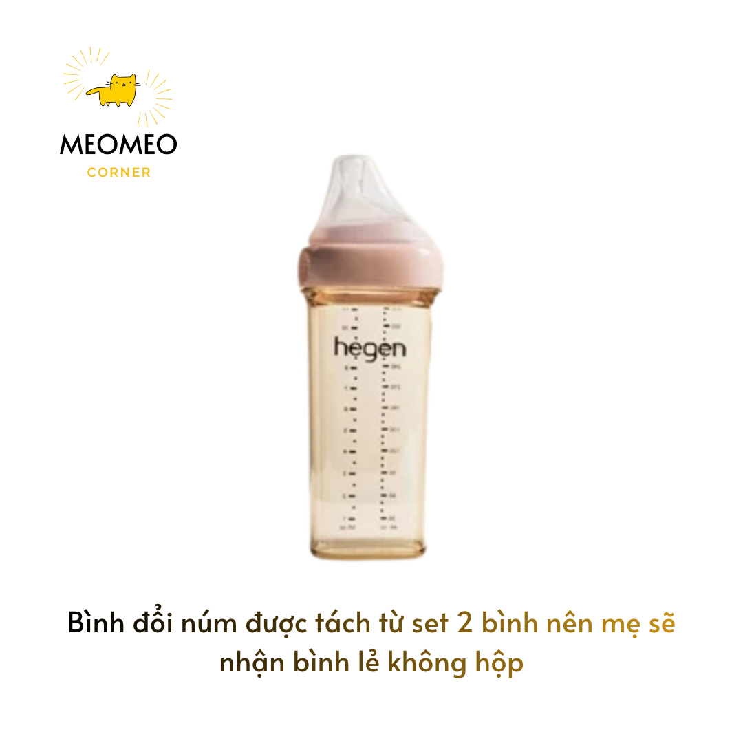 [THAY NÚM] Bình sữa PPSU Hegen