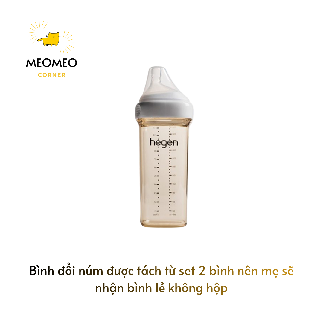 [THAY NÚM] Bình sữa PPSU Hegen