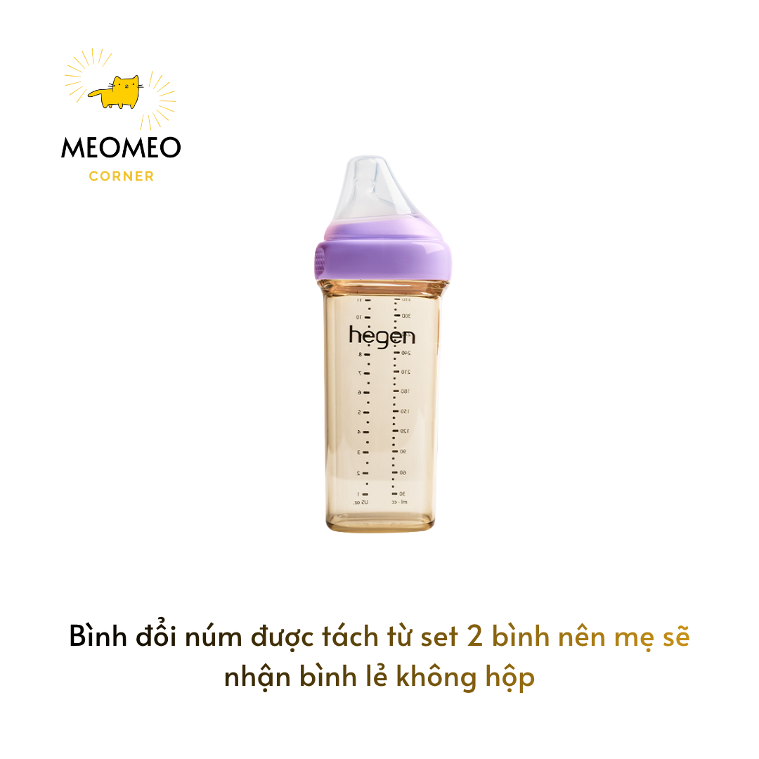 [THAY NÚM] Bình sữa PPSU Hegen