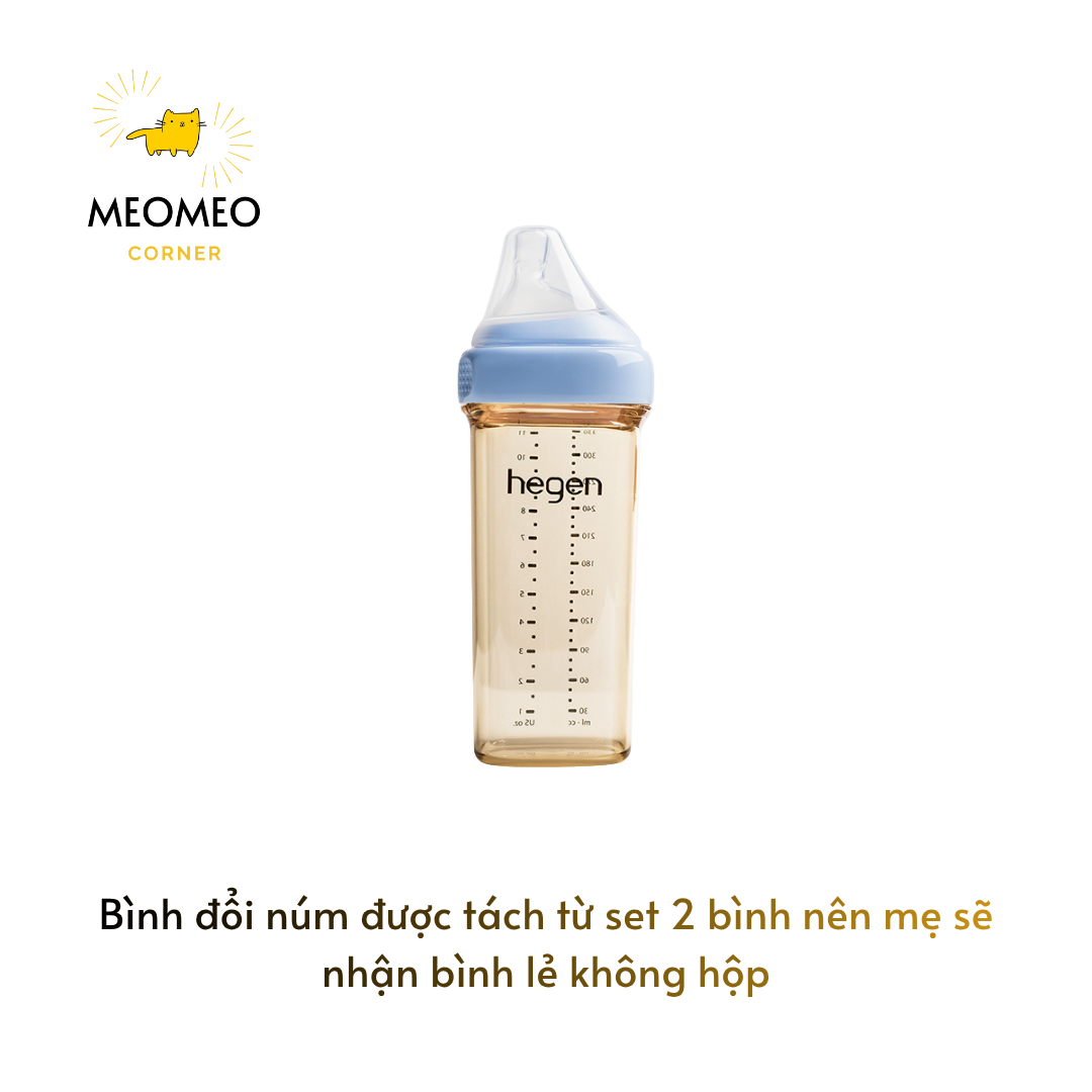 [THAY NÚM] Bình sữa PPSU Hegen