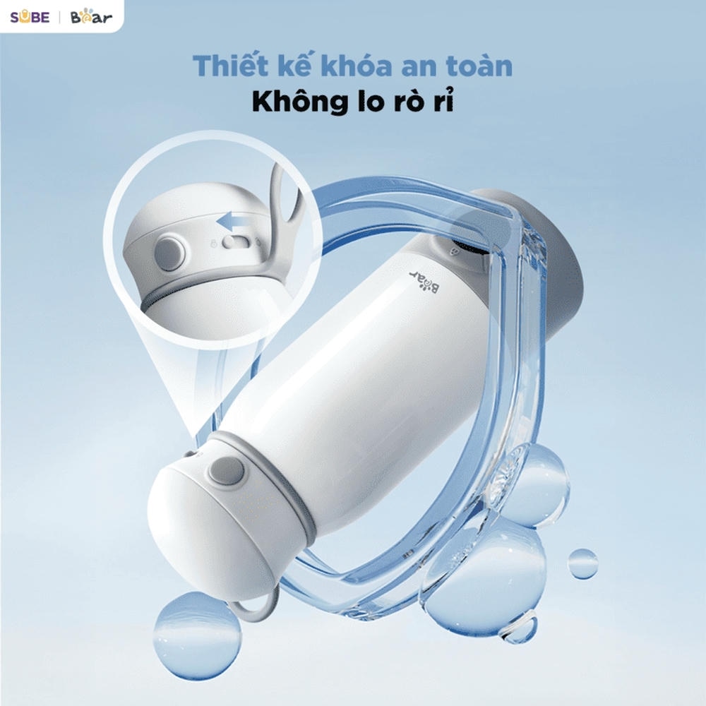 Bình đun và hâm nước pha sữa di động mini 0.5L Bear BKL-055EJ