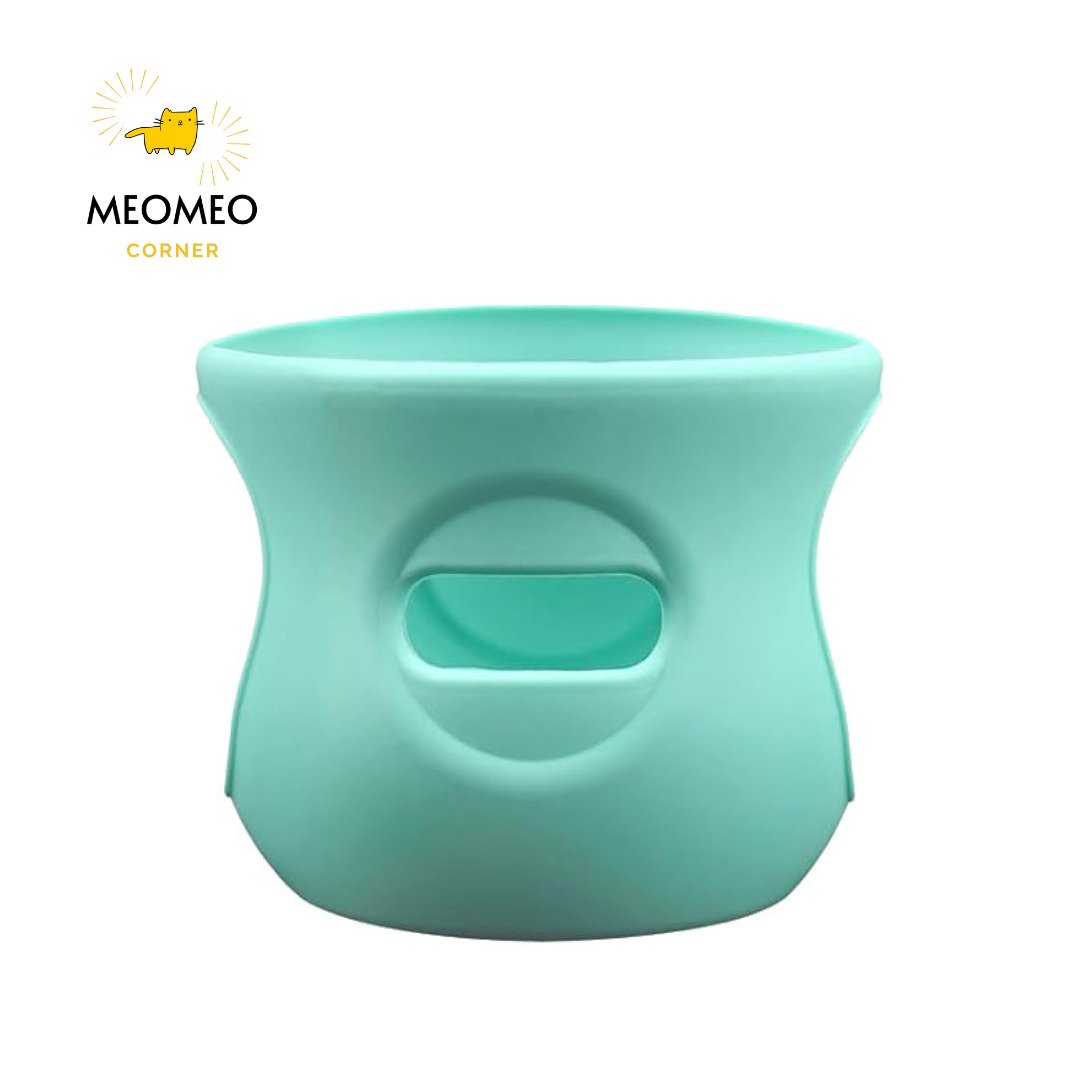 Bọc silicon bảo vệ bình sữa thủy tinh chống rơi vỡ Avent, Moyuum, Ubmom, Lansinoh, Pigeon vỏ silicon