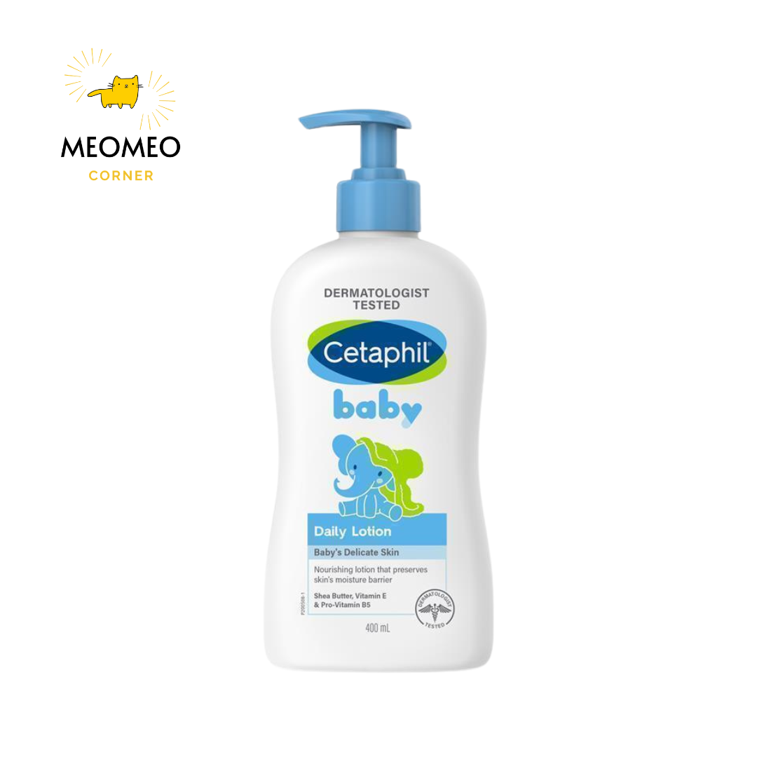 Dưỡng ẩm Cetaphil Baby Daily Lotion with Shea Butter bơ hạt mỡ cho bé 400ml