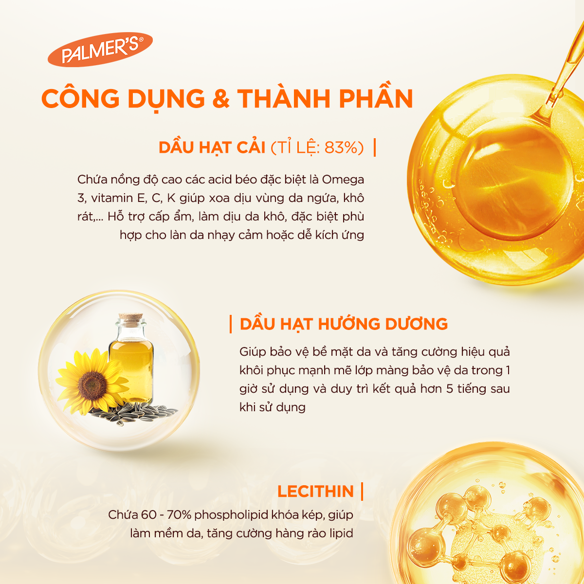 Dầu dưỡng da hỗ trợ giảm nhanh khô ngứa cho mẹ bầu Palmer's 150ml