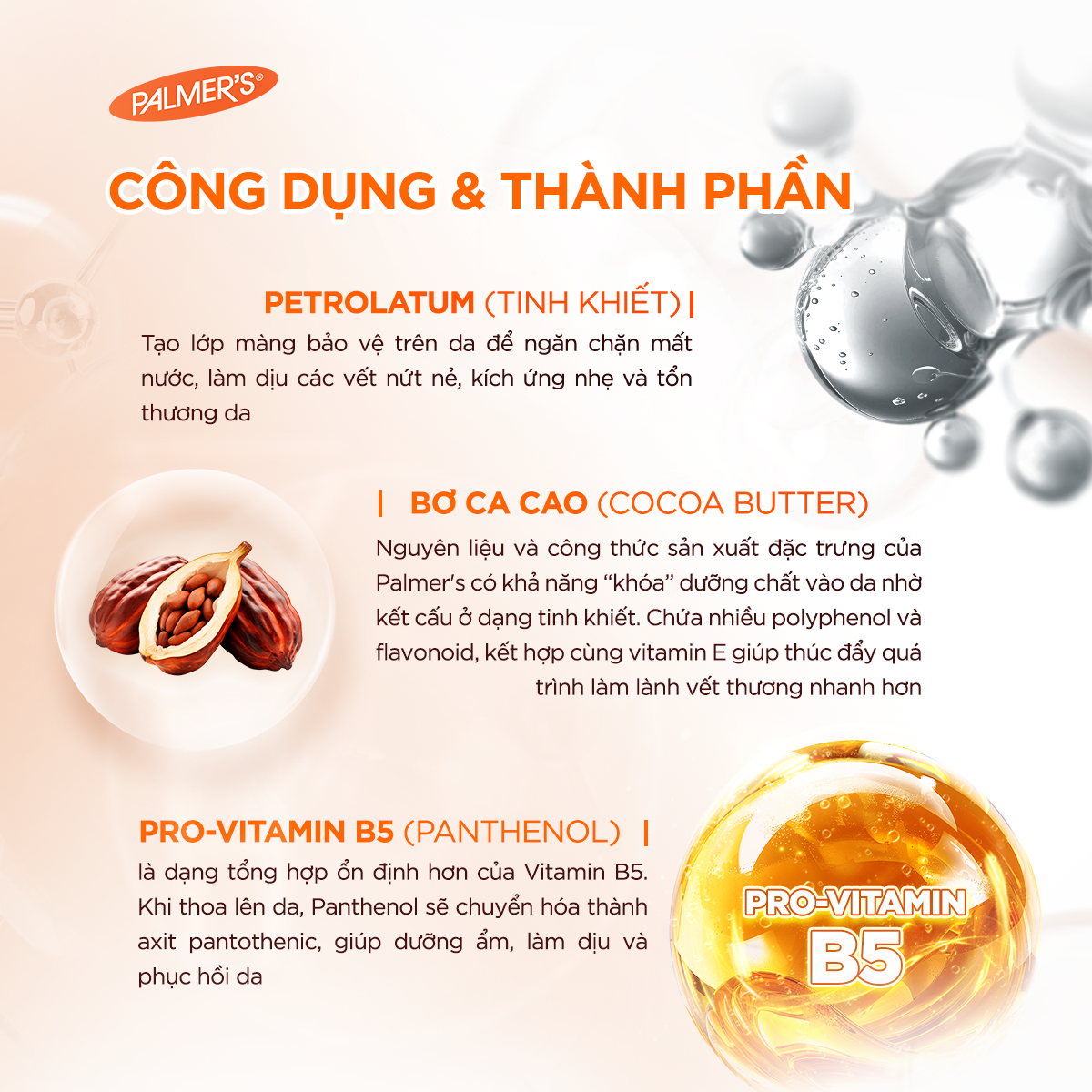 Kem dưỡng làm dịu da, cải thiện nứt da vùng đầu hoa Palmer's 30g