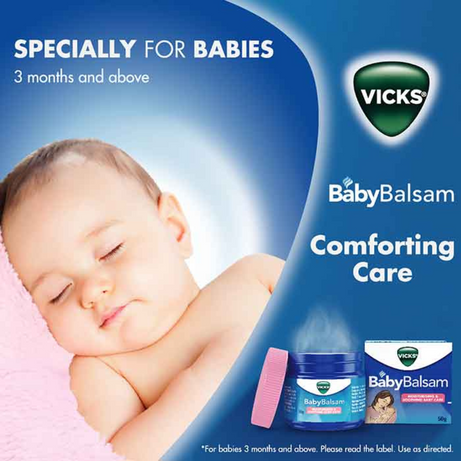 Dầu ấm ngực Vicks Baby Balsam 50g