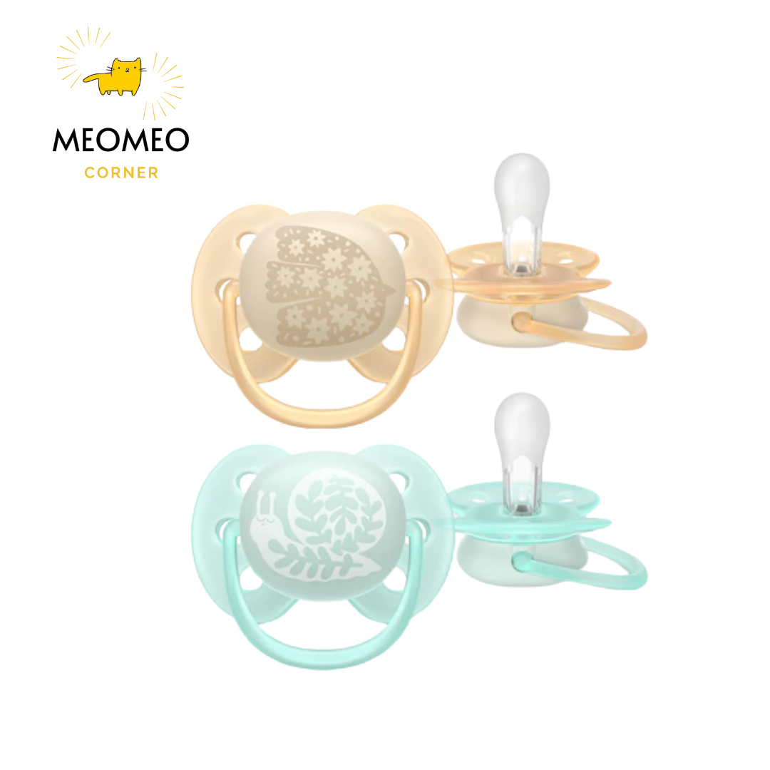 Ti giả / ty giả ngậm Avent Ultra Soft cho bé Air