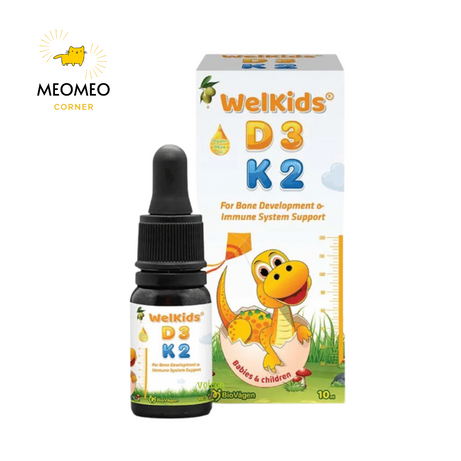 Vitamin Welkids D3K2 / ADEK dạng giọt 10ml cho bé D3 K2 K2D3