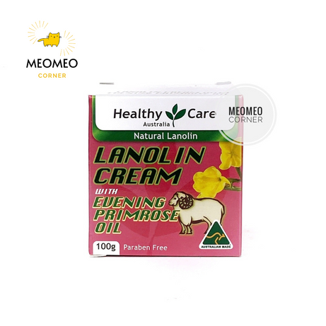 Kem nhau thai Healthy Care Lanolin with Sheep Placenta/ Vitamin E / Hoa Anh Thảo Everning Primrose 100g