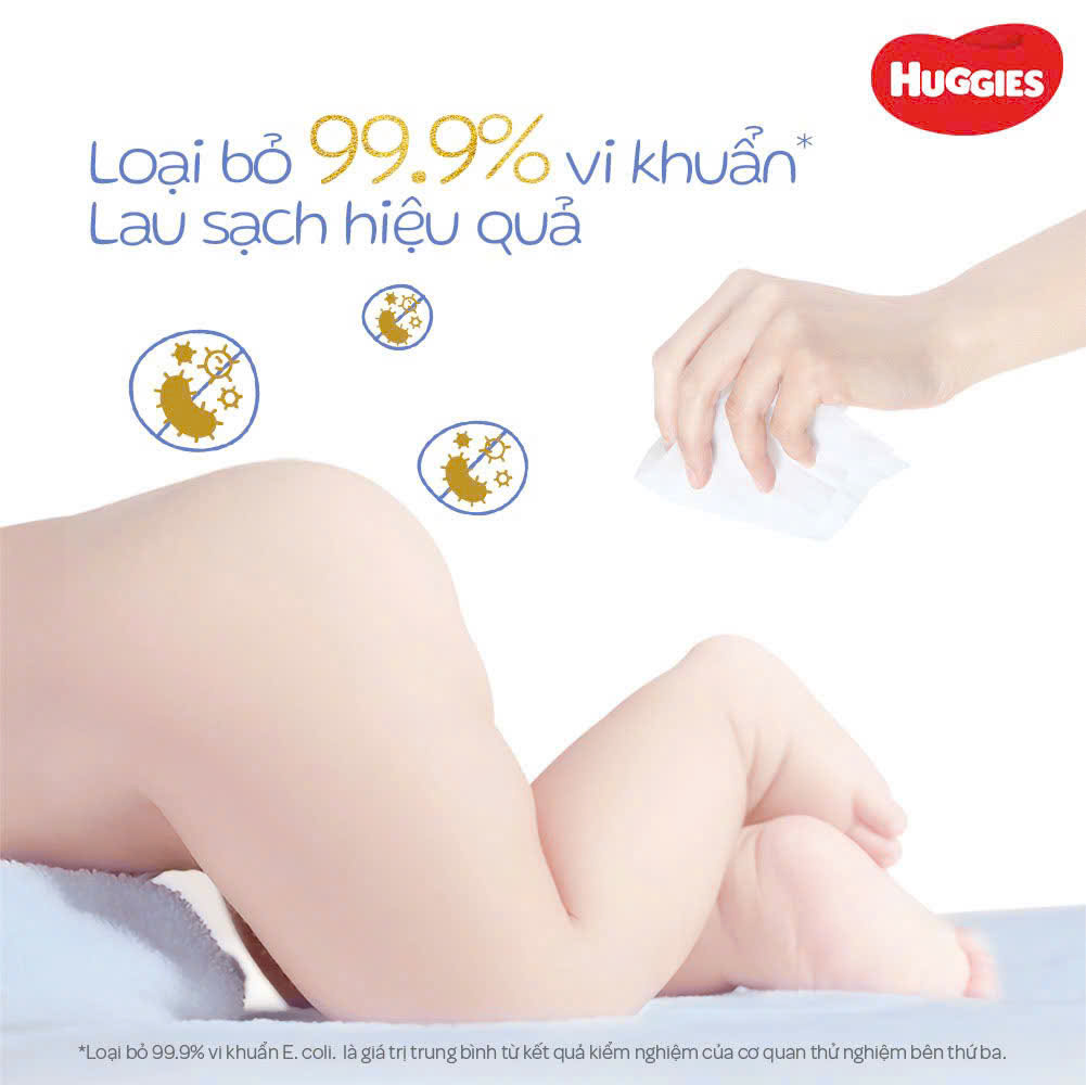 Khăn ướt Huggies Golden Wet Wipes 80 miếng