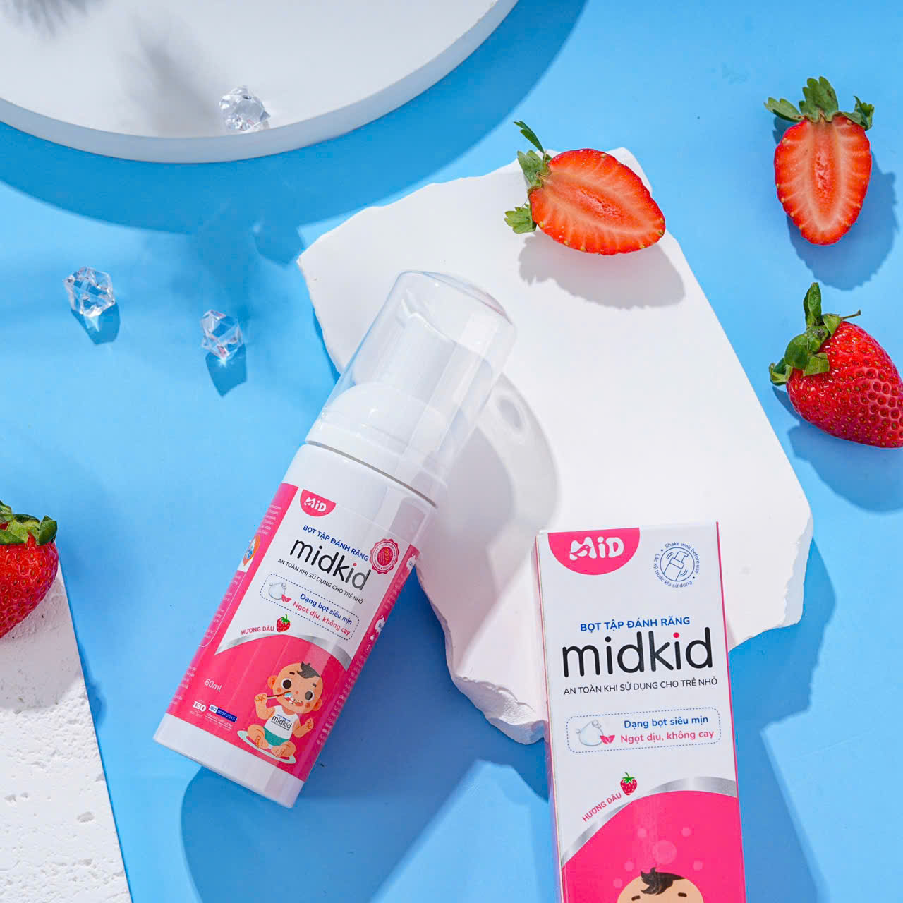 Bọt tập đánh răng Midkid