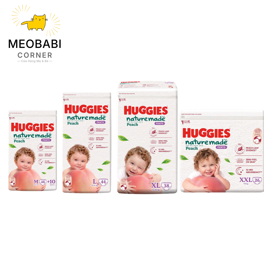 Tã Bỉm Quần Huggies Naturemade Peach
