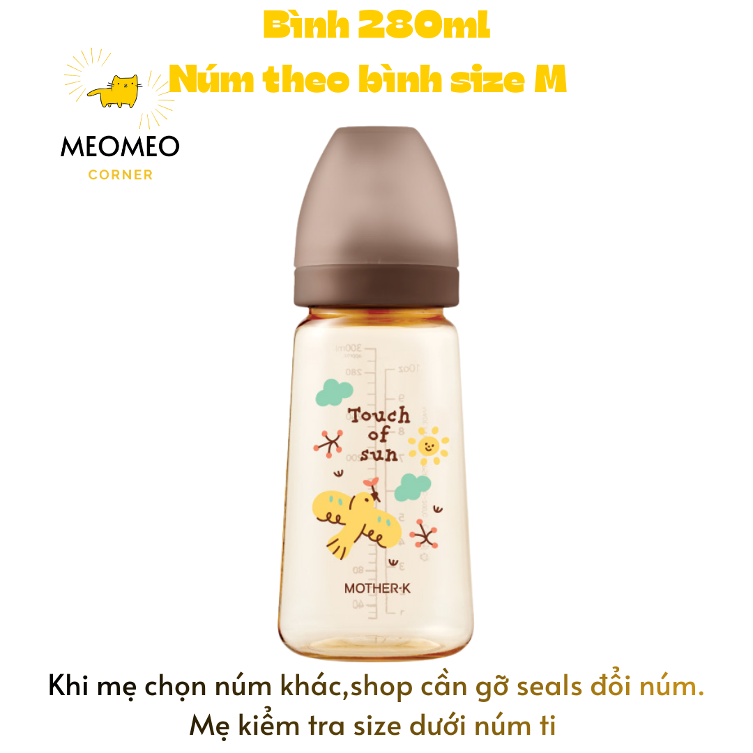Bình Sữa PPSU Hàn Quốc MOTHER-K 180ml & 280ml