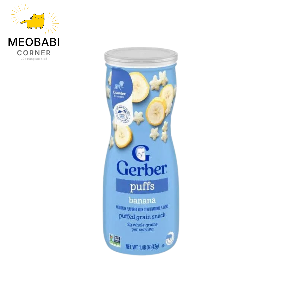 Bánh ăn dặm Gerber Puffs cho bé từ 8 tháng 42g