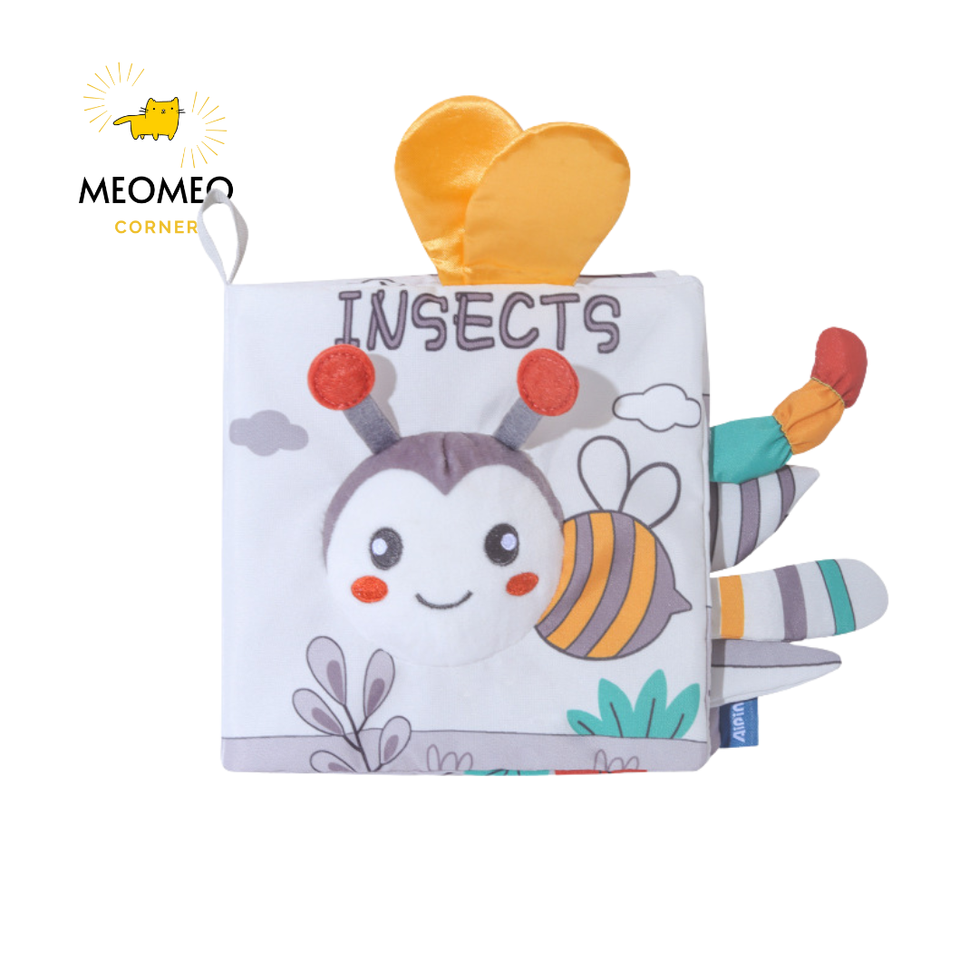 Sách vải thiết kế hình đuôi thú 3D cho bé tiếng anh