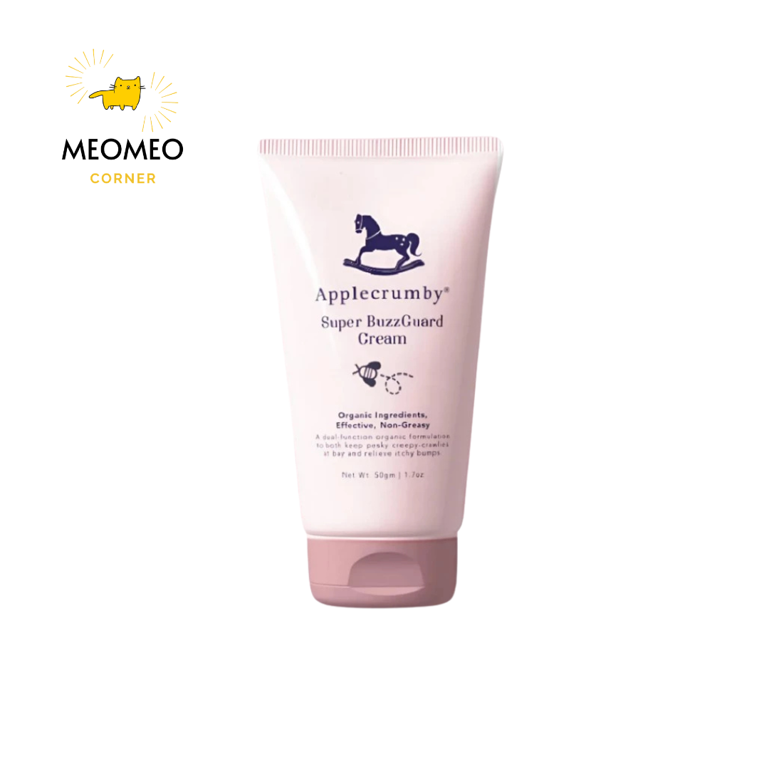 Kem làm dịu vết sưng ngứa, ngăn ngừa muỗi và côn trùng cắn Applecrumby Super BuzzGuard Cream, 50ml