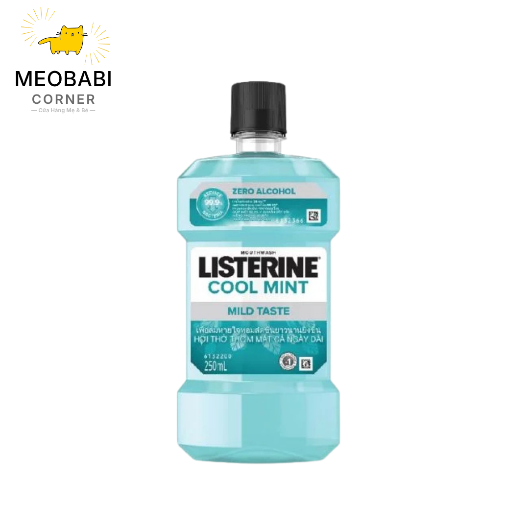 Nước Súc Miệng Diệt Khuẩn LISTERINE® COOL MINT ZERO ALCOHOL