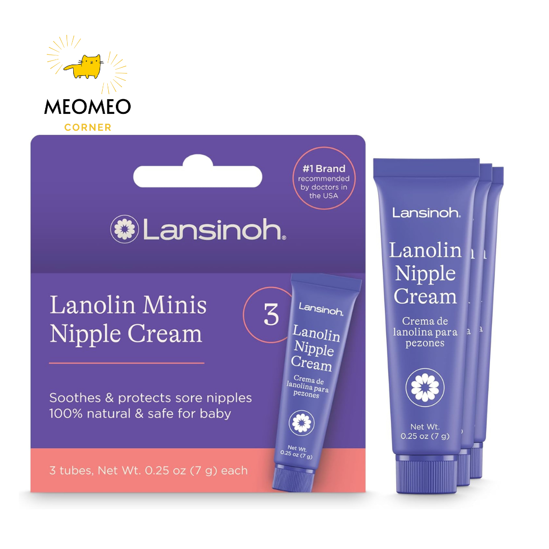 Kem bôi đầu ti, cổ gà Lansinoh Lanolin 7g