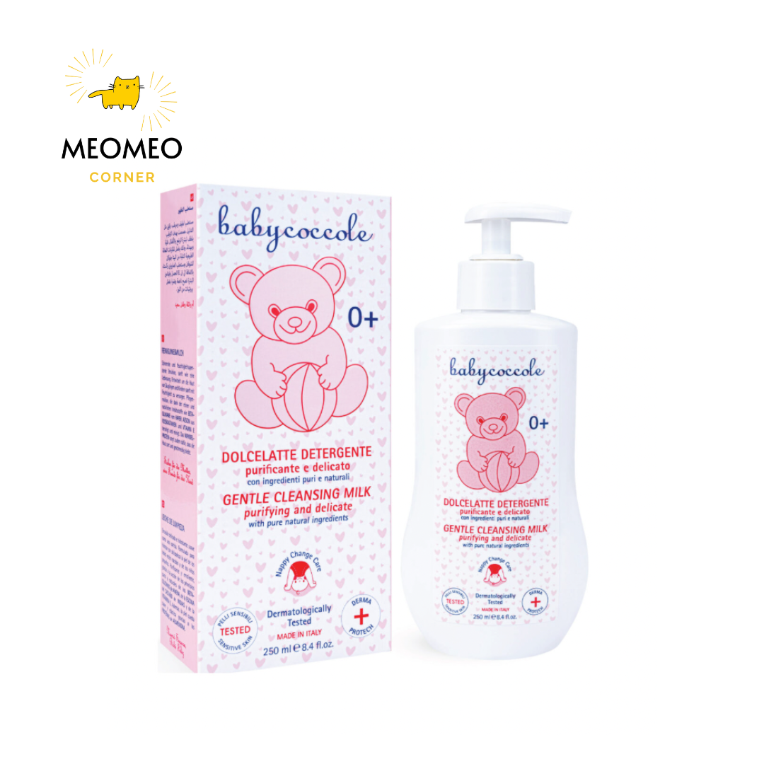Sữa làm sạch vùng tã bỉm và ngăn ngừa hăm BabyCoccole GENTLE CLEANSING MILK 250ml
