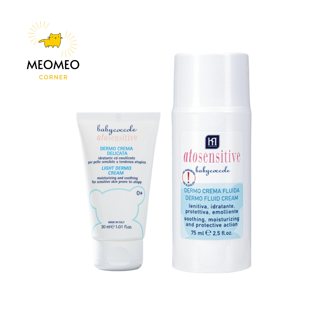 Kem dưỡng ẩm và làm dịu cho da nhạy cảm BabyCoccole ATOSENSITIVE LIGHT DERMO CREAM