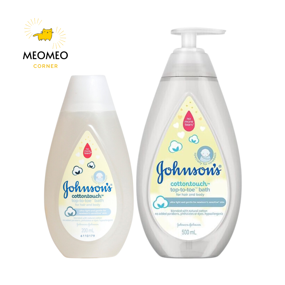 Sữa tắm gội toàn thân mềm mịn Johnson's baby bath Cotton touch
