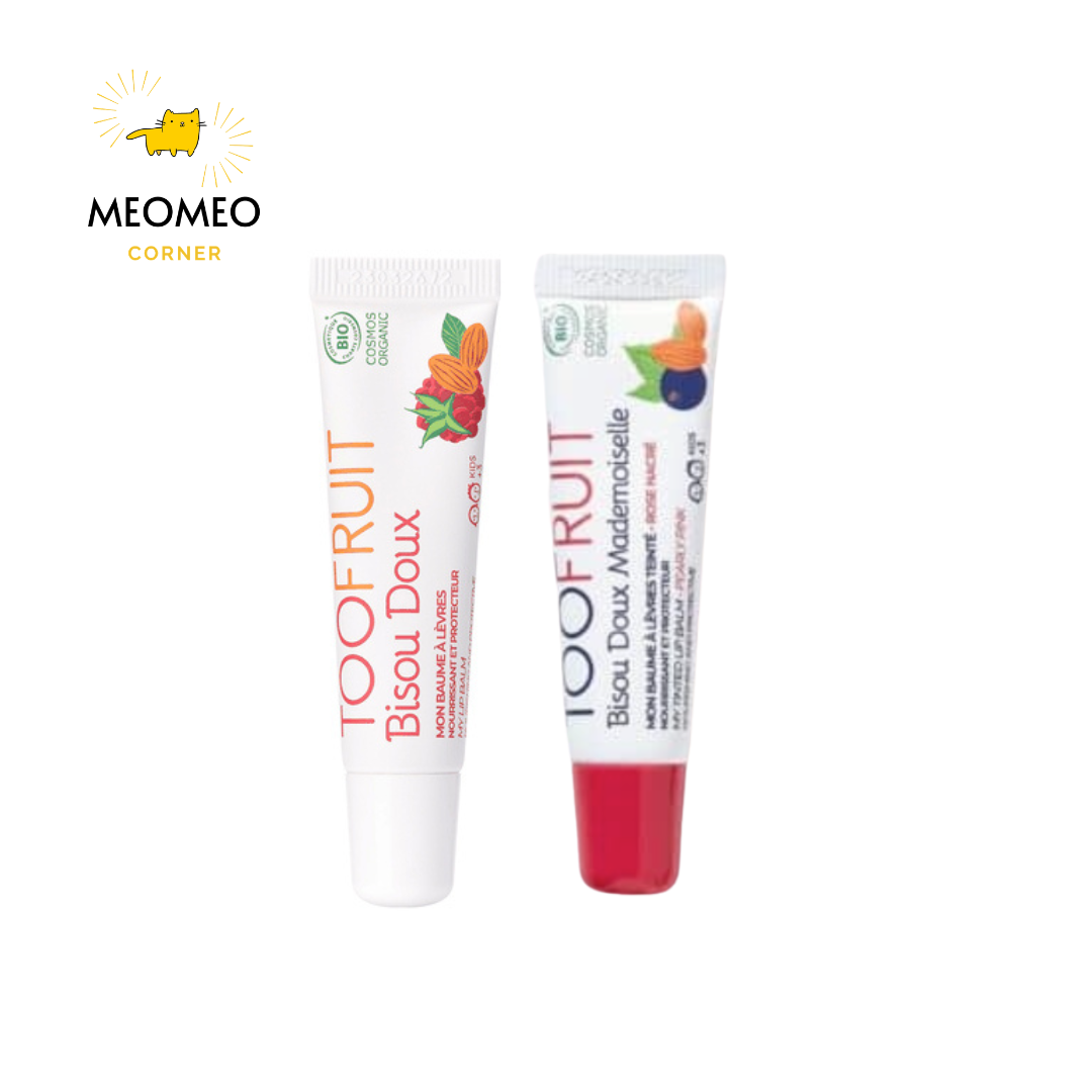 Son dưỡng môi hữu cơ không màu cho bé 3-14 tuổi Toofruit