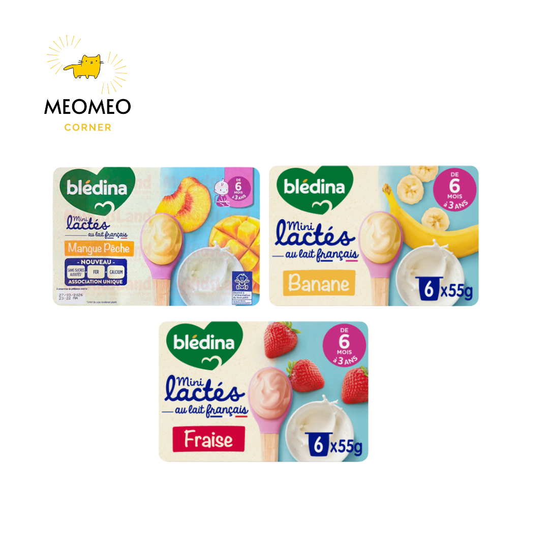 Sữa chua nguội Bledina cho bé 6m+ lốc 6 hộp X 55g