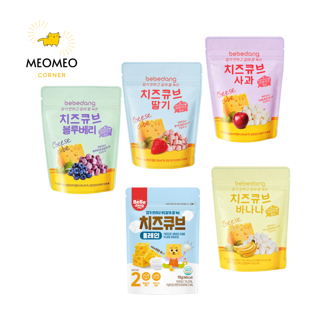 Phô mai khô vị trái cây Bebedang cho bé 8m+ 16g