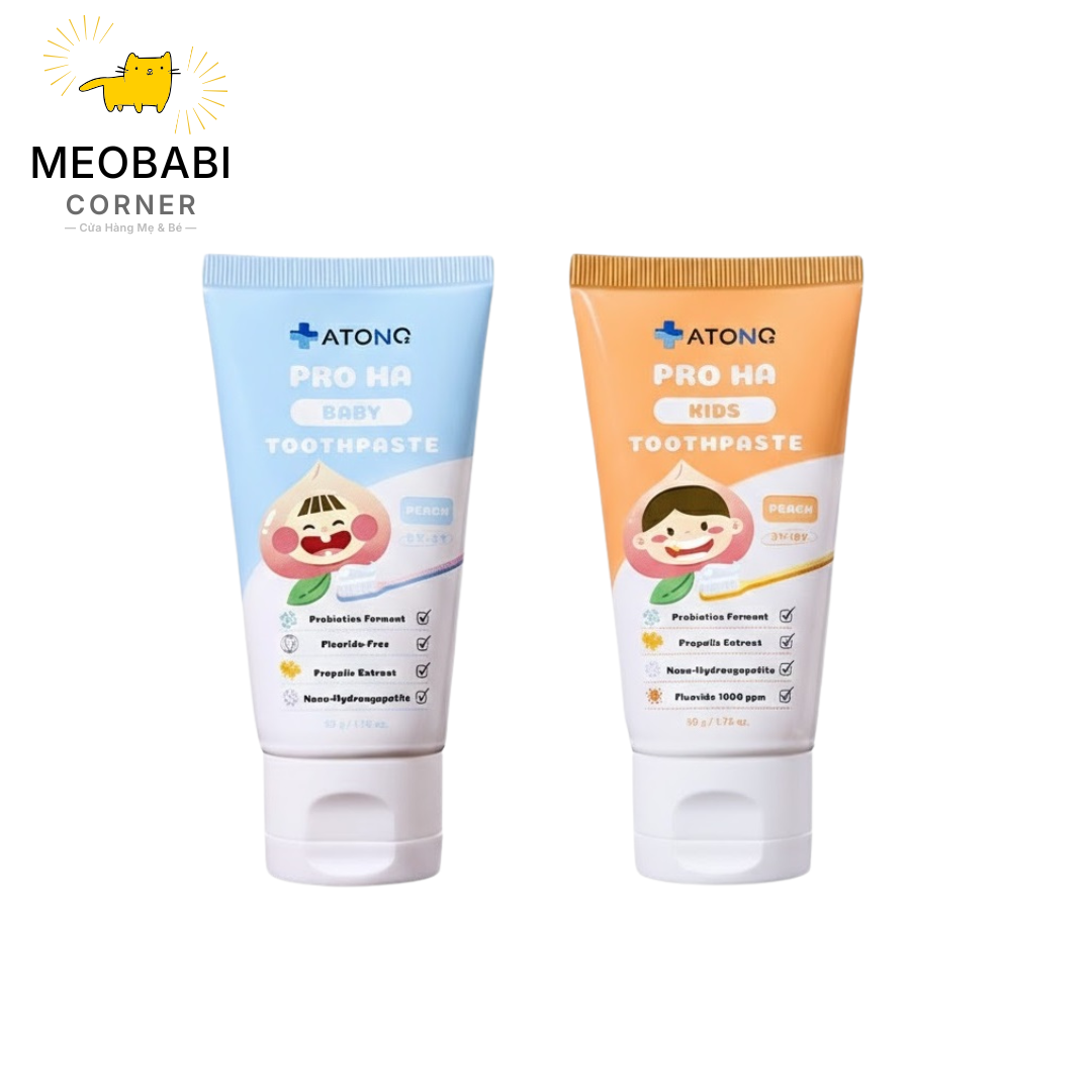 Kem đánh răng lợi khuẩn PRO HA ATONO2 cho bé