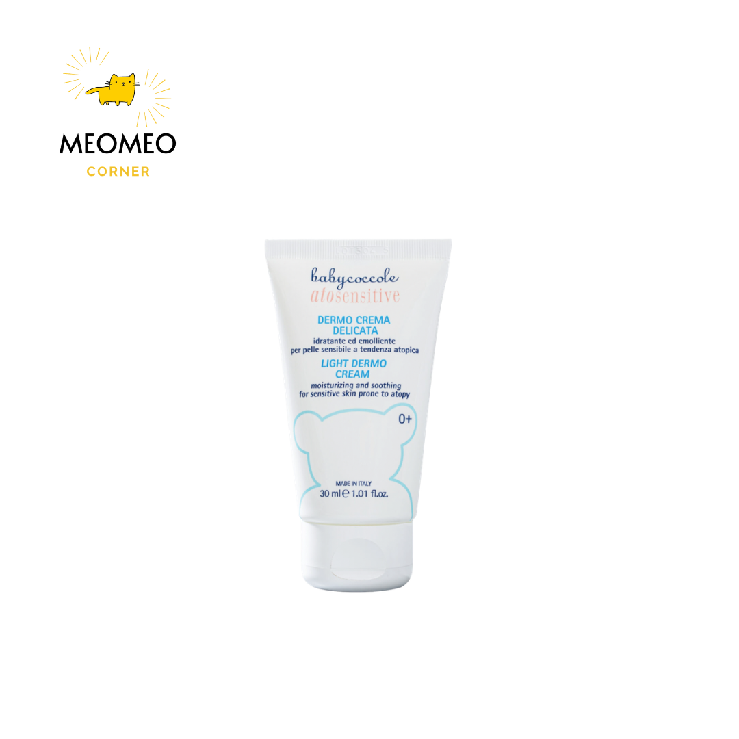 Kem dưỡng ẩm và làm dịu cho da nhạy cảm BabyCoccole ATOSENSITIVE LIGHT DERMO CREAM