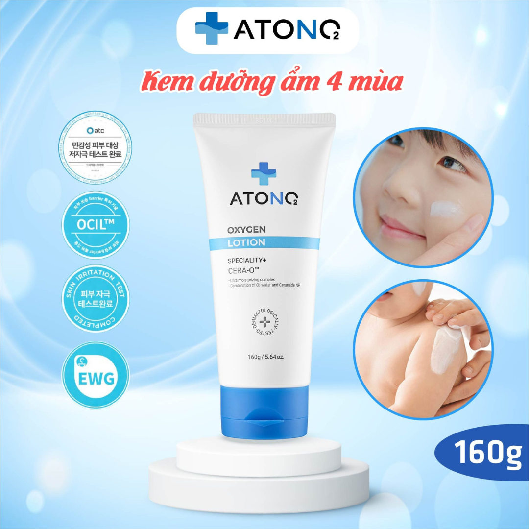 Sữa Dưỡng Ẩm Hữu Cơ Atono2 Oxygen Lotion Cho Bé 160g