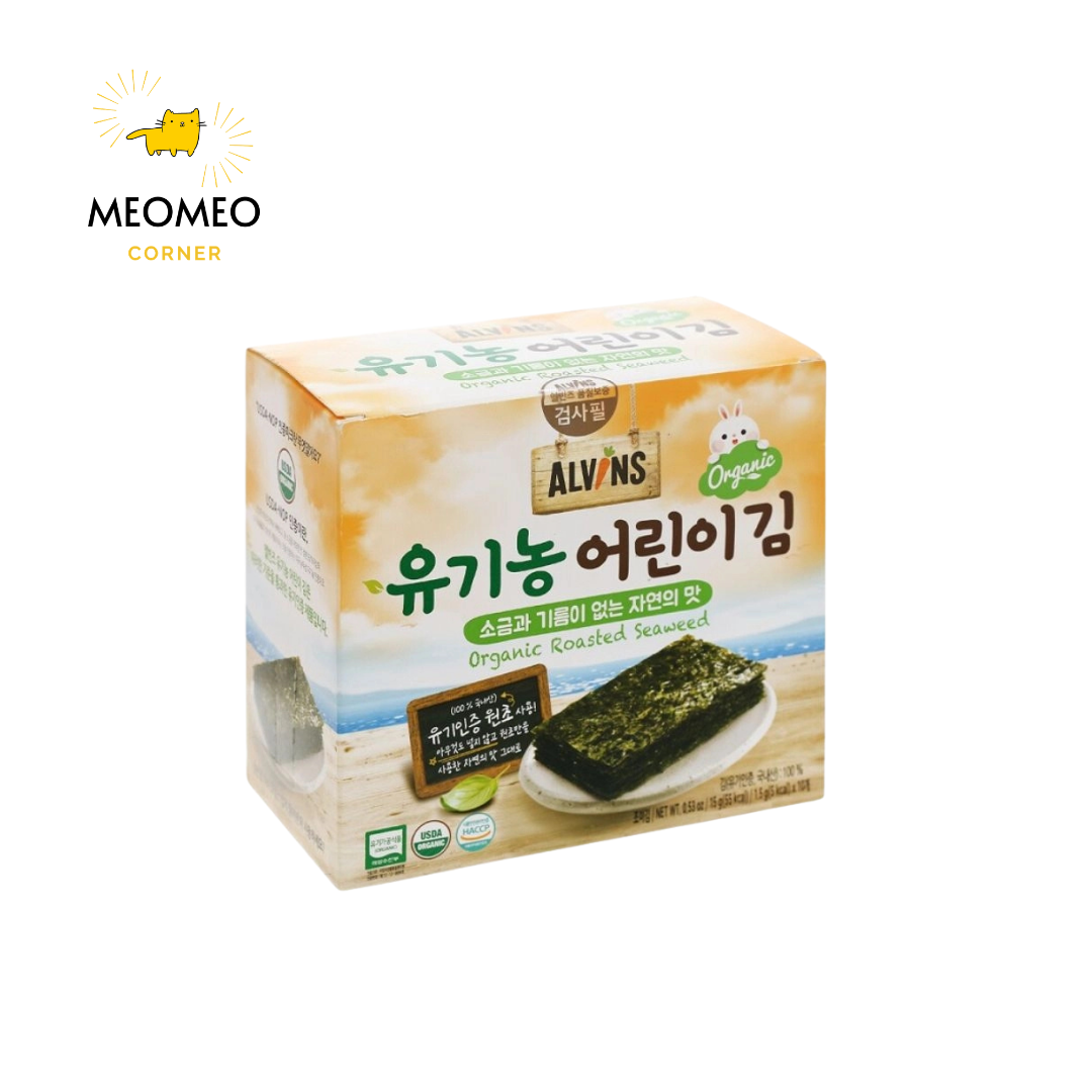 Rong biển hữu cơ tách muối cho bé Alvins 15g