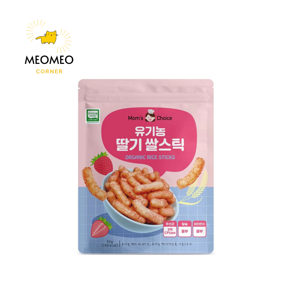 Bánh gạo lứt ăn dặm Mom's Choice dạng que cho bé từ 6m+ 30g