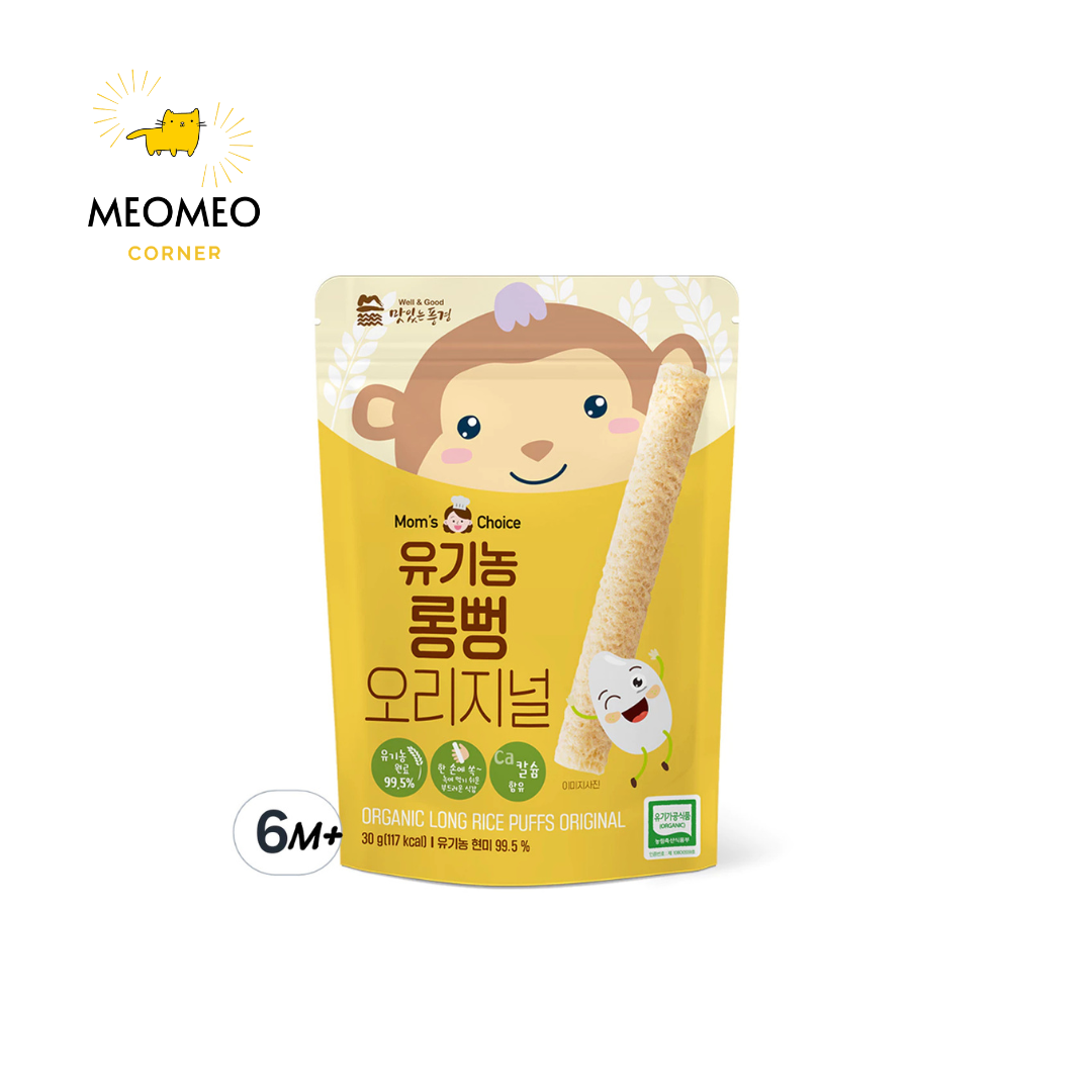 Bánh gạo lứt ăn dặm Mom's Choice dạng thanh cho bé từ 6m+ 30g