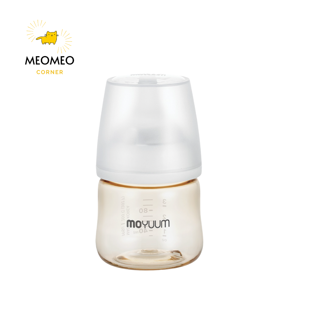 Bình sữa PPSU Moyuum cho bé sơ sinh núm S 80ml