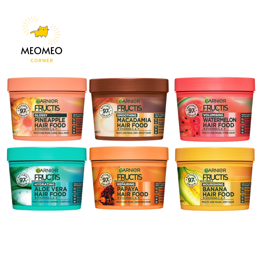 Kem ủ tóc đa công dụng Garnier Fructis Hair Food 390ml