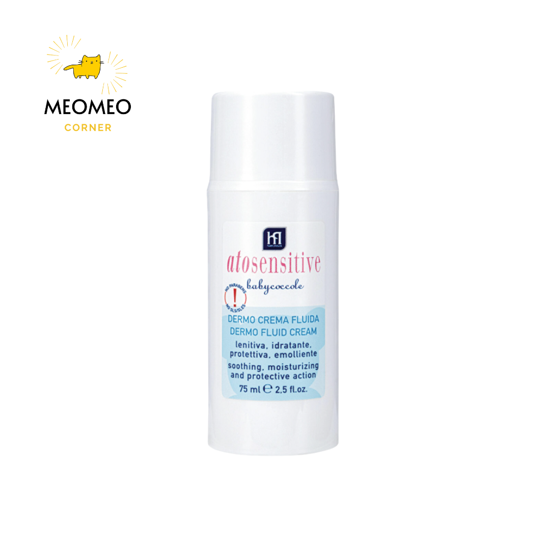 Kem dưỡng ẩm và làm dịu cho da nhạy cảm BabyCoccole ATOSENSITIVE LIGHT DERMO CREAM