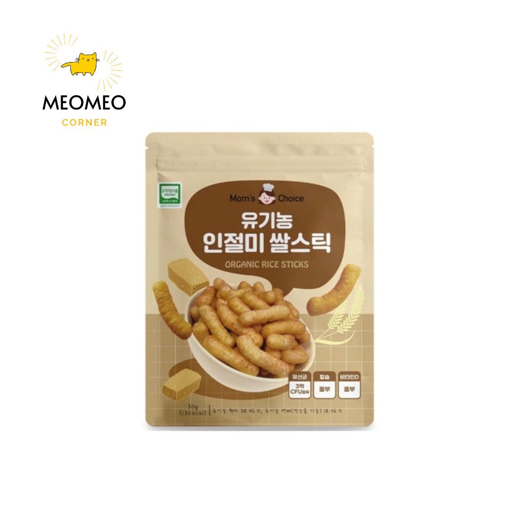 Bánh gạo lứt ăn dặm Mom's Choice dạng que cho bé từ 6m+ 30g