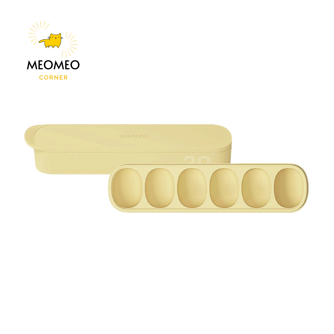Khay trữ ăn dặm silicone bạch kim Moyuum