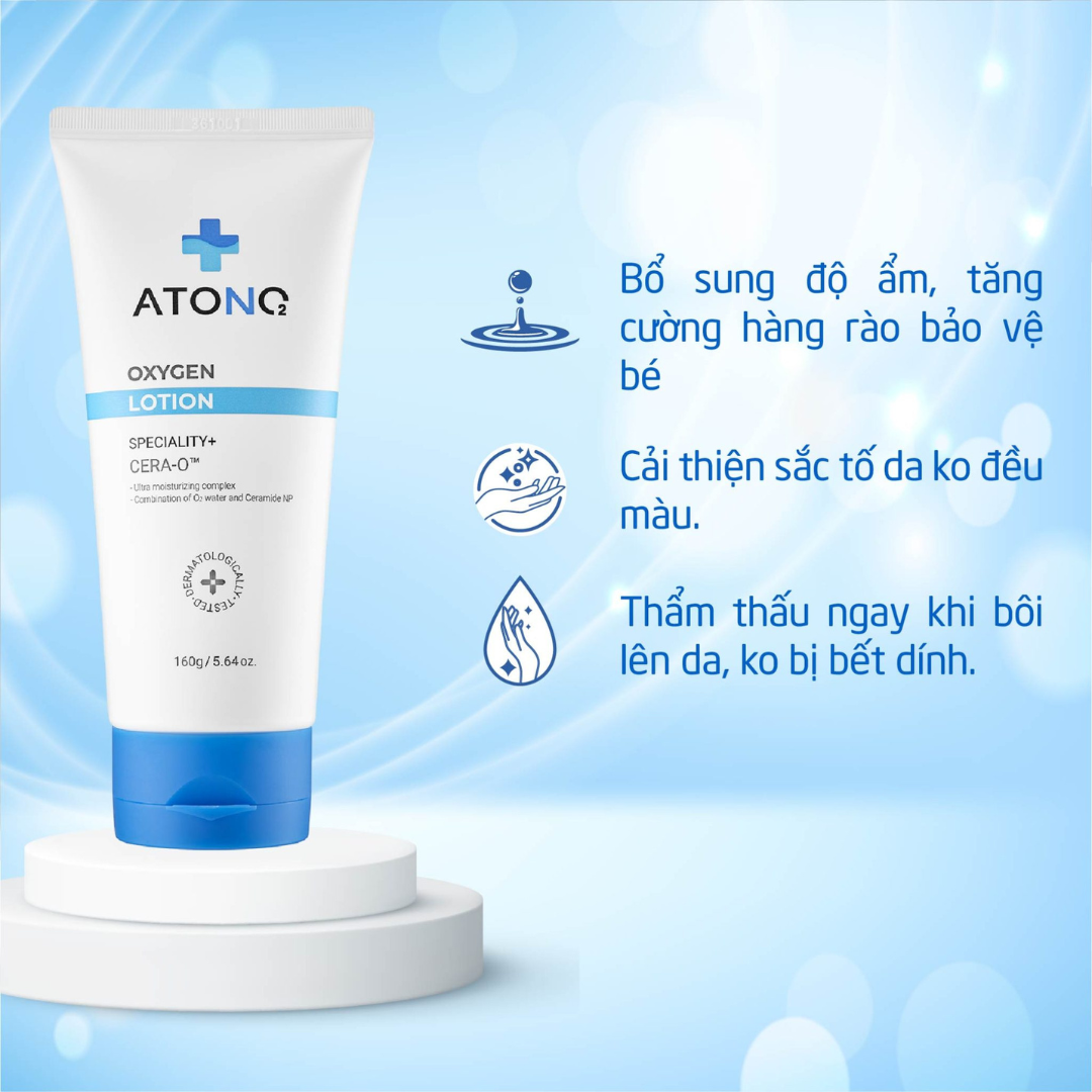 Sữa Dưỡng Ẩm Hữu Cơ Atono2 Oxygen Lotion Cho Bé 160g