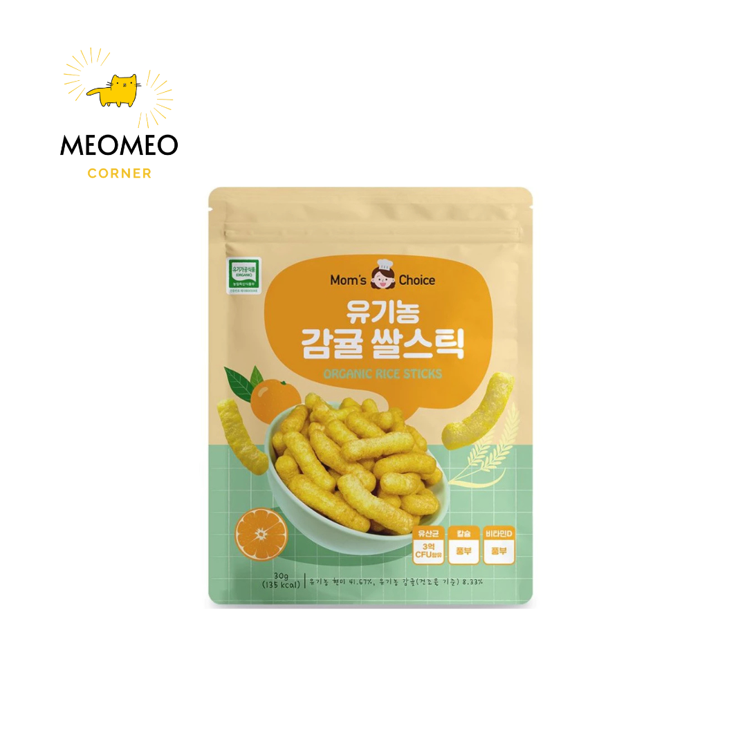 Bánh gạo lứt ăn dặm Mom's Choice dạng que cho bé từ 6m+ 30g