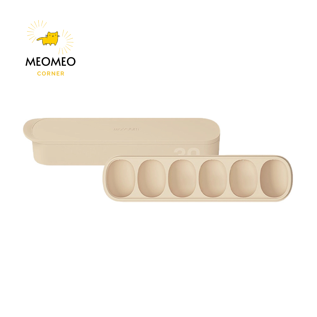 Khay trữ ăn dặm silicone bạch kim Moyuum