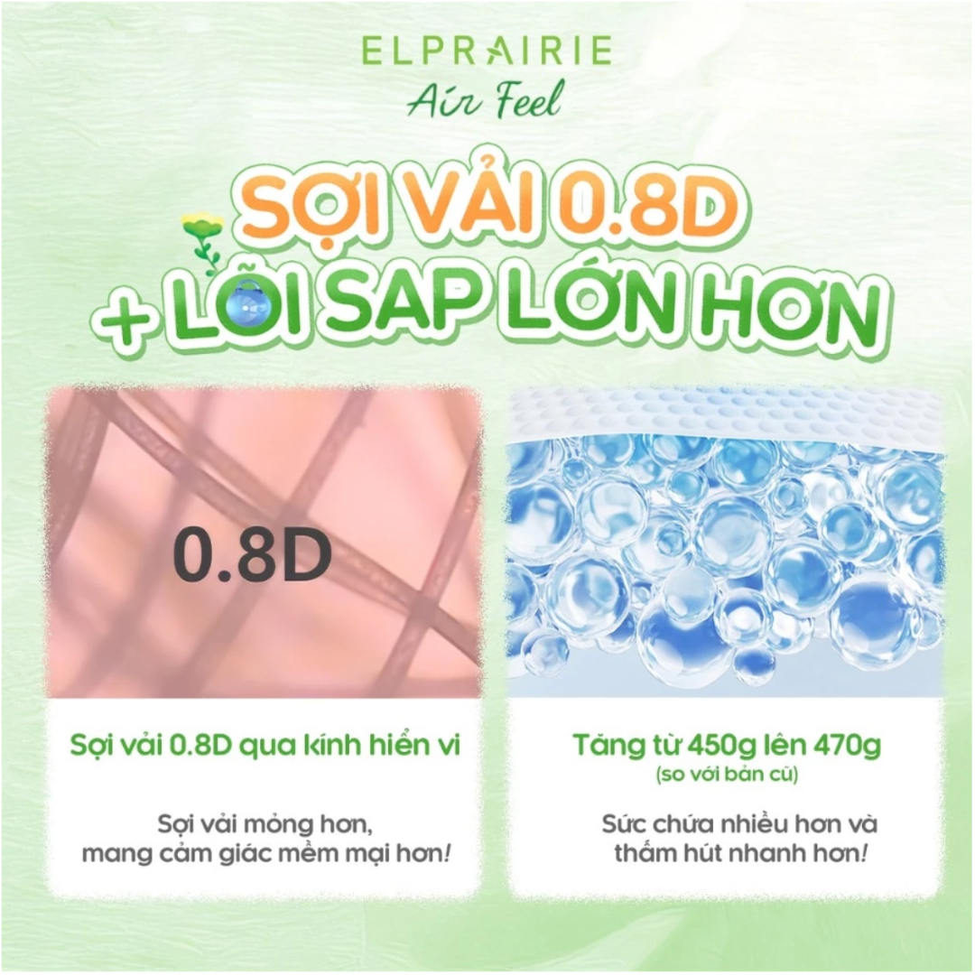 Tã bỉm quần Elpraire Air Feel M L XL XXL