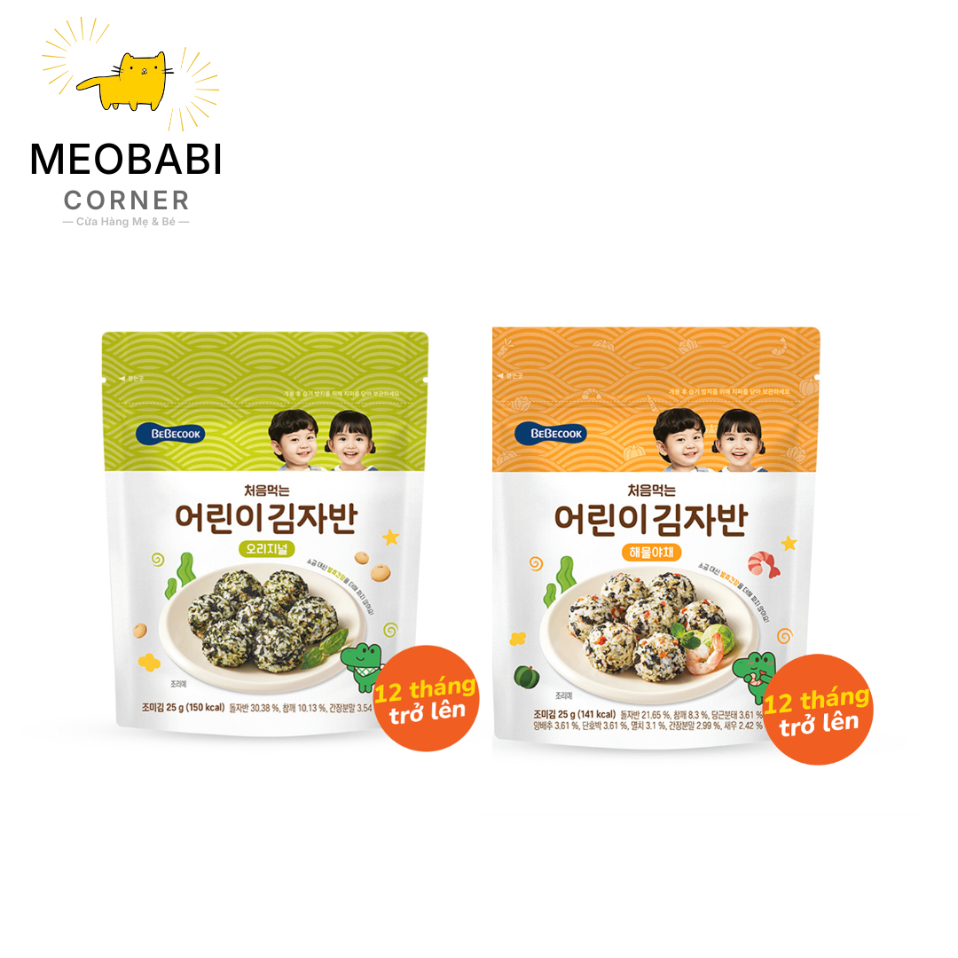 Rong biển rắc cơm Bebecook cho bé từ 12 tháng