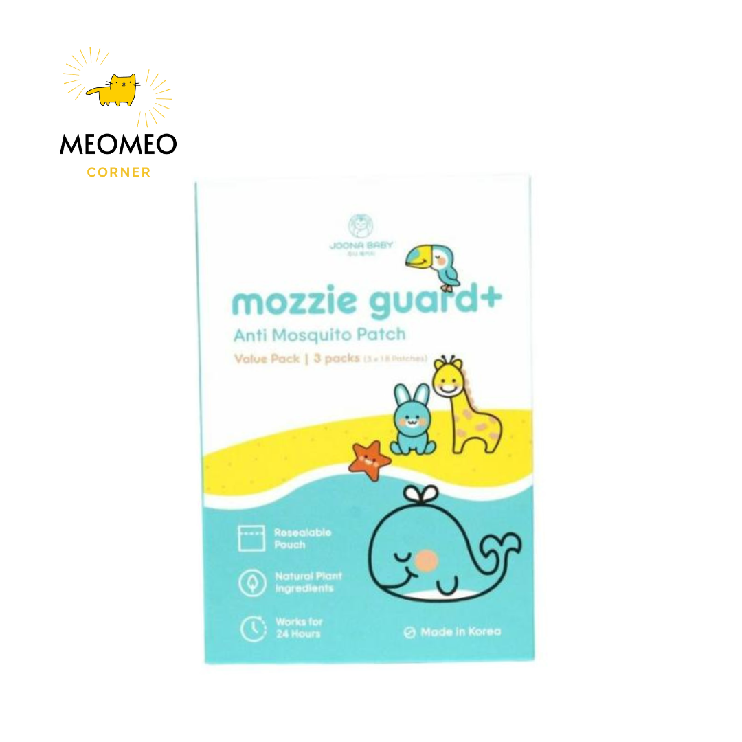 Hộp miếng dán chống muỗi cho bé Joona Baby Mozzie Guard+ 54 miếng