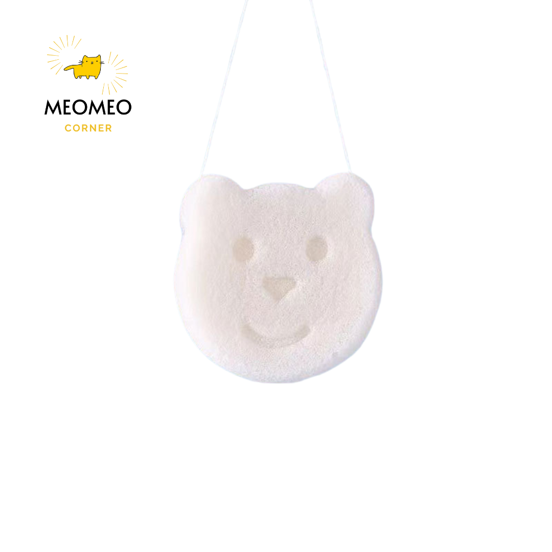 Bông tắm bọt biển Konjac cho bé