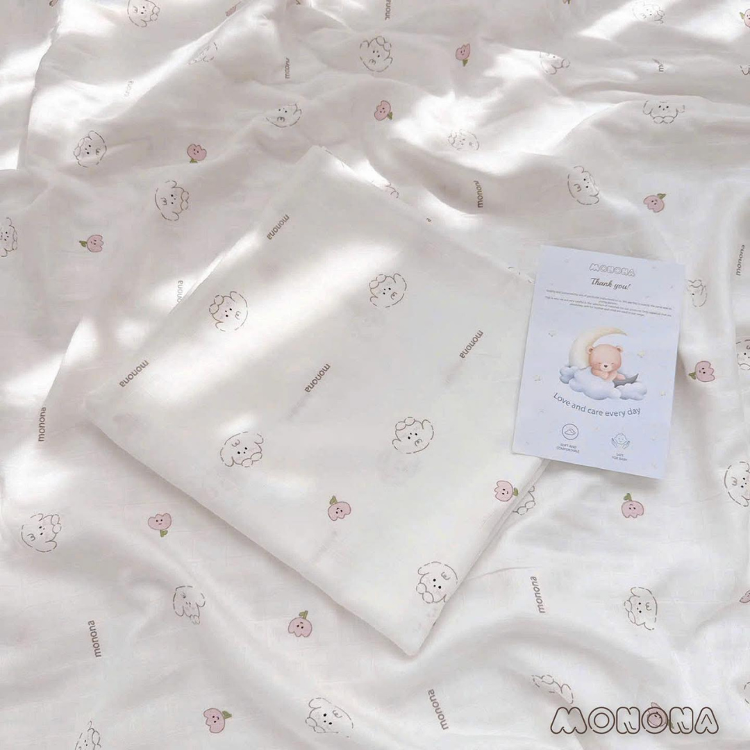 Khăn tắm sợi tre 2 lớp Monona x Joonee