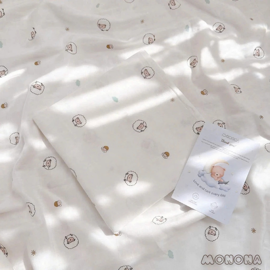 Khăn tắm sợi tre 2 lớp Monona x Joonee