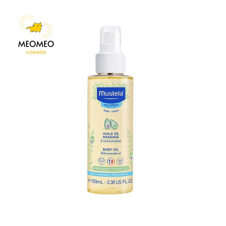 Dầu mát xa Massage Cho Trẻ Từ Sơ Sinh Mustela 100ml