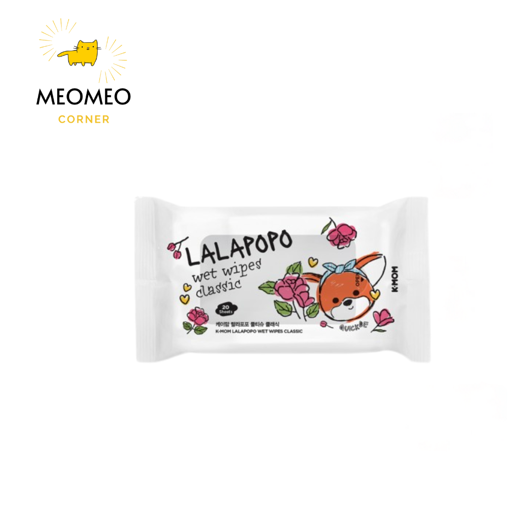 Khăn ướt thuần chay cao cấp K-mom Lalapopo